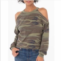 Z Supply The Camo Cold Shoulder Pullover Size Small - £19.98 GBP