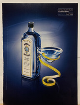 Bombay Sapphire Gin Valdimir Kagan Magazine Print Ad 2000 - £3.35 GBP