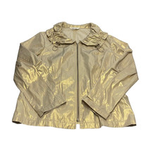 Northern Reflections Gold Colored Jacket Zip Up Women’s Size 14 - $36.18