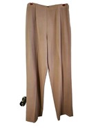 Brown Tan Women&#39;s Dress Pants - 8T Taylor Brooke - Side Zipper Elastic W... - $32.92 CAD