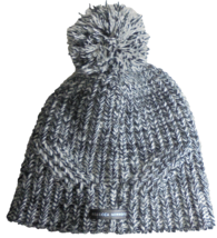 Rebecca Minkoff Beanie Womens One Size Black White Knit Pom Pom Acrylic Hat - $6.88
