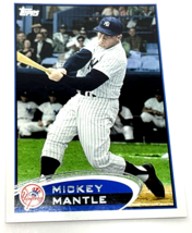 Mickey Mantle 2012 Topps Hall Of Fame Baseball Trading Card # 7 NY Yanke... - £11.21 GBP