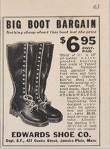 1937 Print Ad All-Leather Waterproof Hunting Boots Edwards Shoe Jamaica Plain,MA - £6.00 GBP