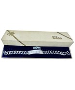 Elco Vintage 1940&#39;s Sterling Silver 7&quot; Curb Link Engraved Robbie Bracele... - $1,902.99 MXN