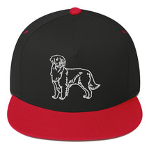 Golden Retriever Beer Lover Hat Perfect Gift for Him And Her. Flat Bill Cap - £27.97 GBP