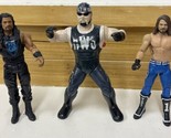Set X 3 ~ Wwe Wc Wrestling Action Figures 8” Hulk Hogan 7” Aj Stili Roma... - $17.62