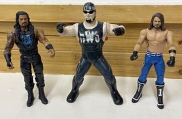 Set X 3 ~ Wwe Wc Wrestling Action Figures 8” Hulk Hogan 7” Aj Stili Roman Regni - £14.08 GBP