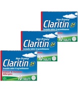 3 PACK Claritin for allergic rhinitis, fever and watery eyes x10 tablets... - €30,80 EUR