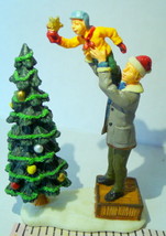 Lemax Village Daddy Helps Son put Star on the Christmas Tree figurine - £19.53 GBP