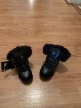 ROCAWEAR Toddler Boys Black Faux Fur Lined Boots Size 5  - £33.84 GBP