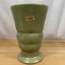 Vintage Haeger Pottery Vase, Speckled Green Matte Glaze Urn MCM Bubble - £23.58 GBP