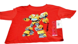 Transformers Bumblebee Stance Red Kids T-Shirt (Size: 12/14) New - £10.38 GBP