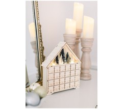 11.8&quot; Illuminated Wooden Advent Calendar by Lauren McBride - £42.63 GBP