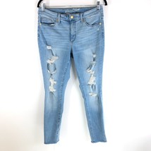 Universal Thread Womens Jeans Mid Rise Skinny Distressed Medium Wash 10/30R - £11.39 GBP