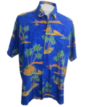 Rima Men Hawaiian camp shirt pit to pit 26 XL aloha luau tropical terivoile tiki - £14.86 GBP