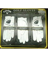 Callaway Golf Gloves Premium 3-Pack Cabretta Leather Small New sealed  - $36.66 CAD
