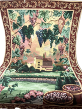 Large Tapestry Vineyard Grape Arbor 58X37 Rod Pocket Wall Hanging Landsc... - £32.46 GBP