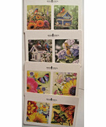 Chipboard Coasters Butterflies &amp; Song Birds Art Boys Town Double Side Se... - $16.27 CAD