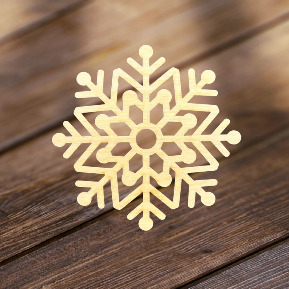 Wooden Christmas Ornament - Holiday Home Decoration 4&quot; With Giftbox - $7.69