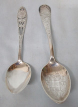 Sterling Souvenir Spoon Set of 2, Monogram - $31.57