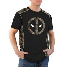 Marvel Realtree Deadpool Men Small Polyester Tee New - £14.18 GBP