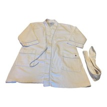 Tommy Hilfiger White Cotton Robe Size S/M Small Medium Bath Shower Comfo... - $28.04