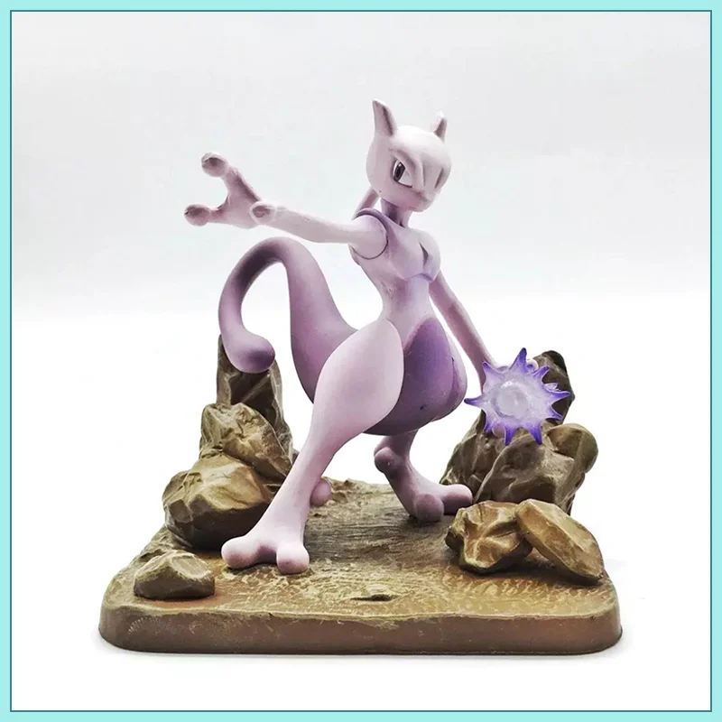 Tomy Mewtwo Pokemongo Scene Action Anime Figure Model Decoration Doll Box Toys - £26.05 GBP