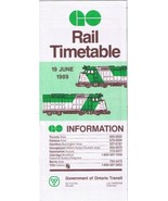 Go Rail Service Timetable June 1989 - £1.68 GBP