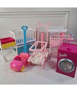 Barbie baby set Midge strollers crib Changing Table washing machine Skipper - $767.84 MXN