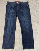Lucky Brand Jeans Mens 38x32 361 Vintage Straight Dark Wash Preppy Casua... - $25.73