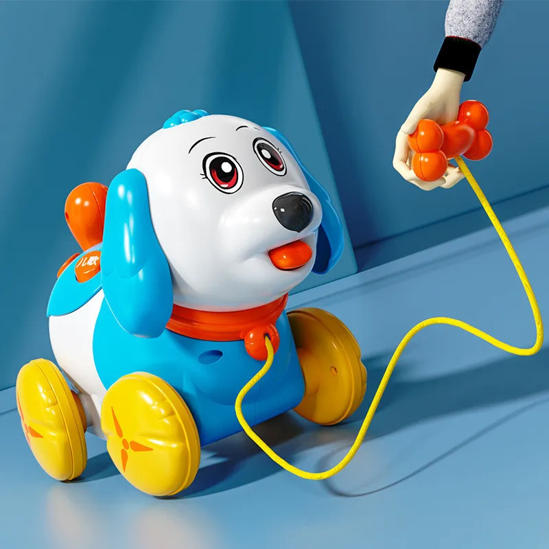 Electronic Pet Dog Baby Toy Intelligent Sound Music Light Simulation Cable Pets - £26.66 GBP