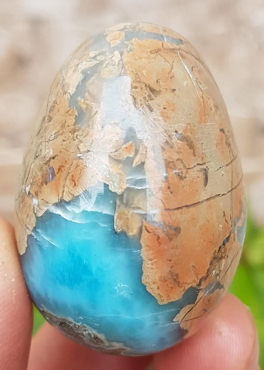 ORIGINAL LARIMAR handcarved Gemstone EGG-HUEVO for decoration 69 grams (... - €59,71 EUR ORIGINAL LARIMAR handcarved Gemstone EGG-HUEVO for decoration 69 grams (... - €59,71 EUR