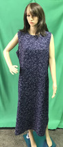 Josephine Chaus Purple Floral Swirl Maxi Sleeveless Dress Size 18 - £13.98 GBP
