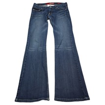 Guess Pants Womens 28 Blue Denim Stretch Low Rise 5 Pocket Flare Leg Jeans - £23.92 GBP