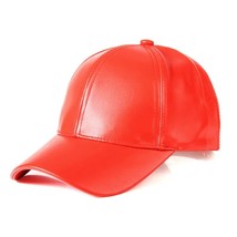 Winter Men&#39;s Warm Baseball Cap PU Leather New Windproof Outdoor  Cap Solid Color - £85.10 GBP