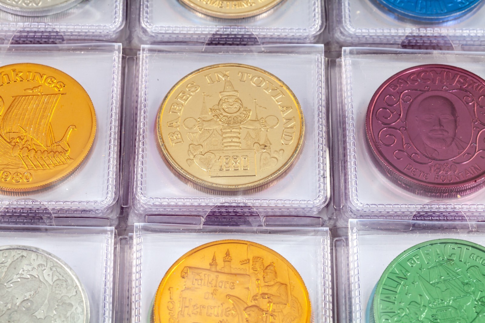 Rare 1960's-90's Mardi Gras Doubloons, Aluminum Token Collection of 246 Item image 5