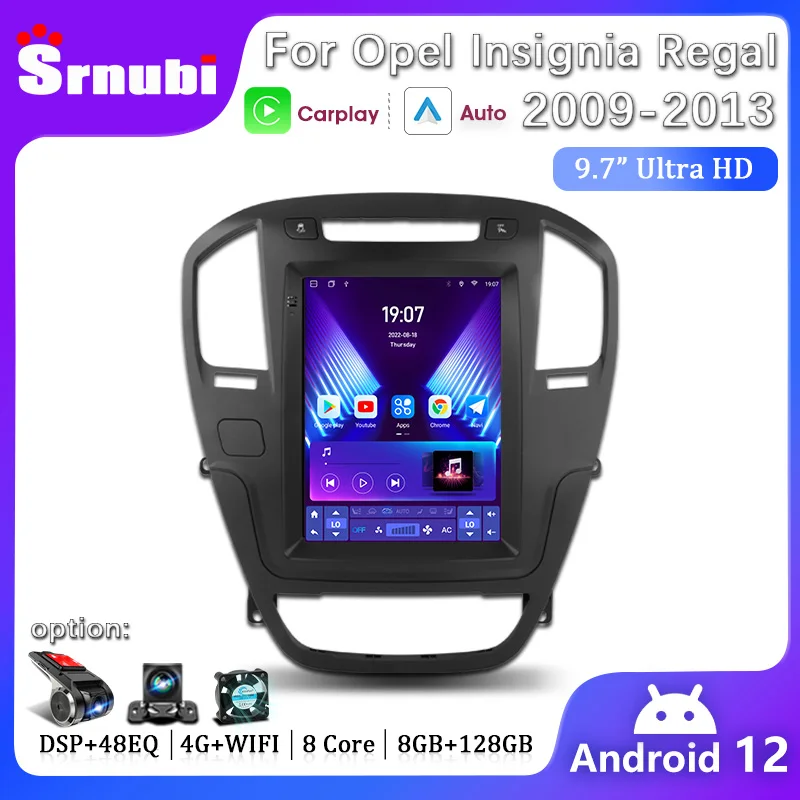 9.7&quot; Android 12 Wireless Carplay Auto Car Radio Multimedia Player for Opel - £130.22 GBP+