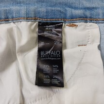 Buffalo David Bitton Women's Blue Cotton Blend Denim Distressed Skirt Size 29 image 3