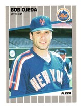 1989 Fleer #47 Bob Ojeda New York Mets - £3.23 GBP