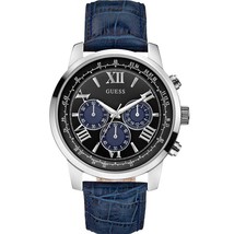 Guess W0380G3 Horizon Blue Leather Men&#39;s Watch - £321.39 GBP