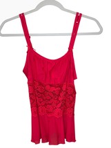 Womens Red Lace Babydoll Camisole Lingerie Top Sz S Romantic Valentines ... - $17.70