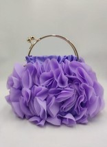 Satin Floral Bride Party Evening Clutch Bag Women Wedding Purses and Handbags Sm - £27.47 GBP