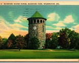 Old Water Tower Wilmington DE Delaware Linen Postcard I5 - £2.32 GBP