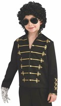 Rubie&#39;s Licensed Michael Jackson Military Jacket Black Accessory Child Large - £27.75 GBP