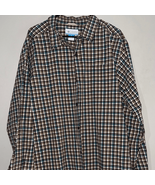 Columbia Men&#39;s Casual Plaid Shirt - Brown, Blue, and White - $324.70 MXN