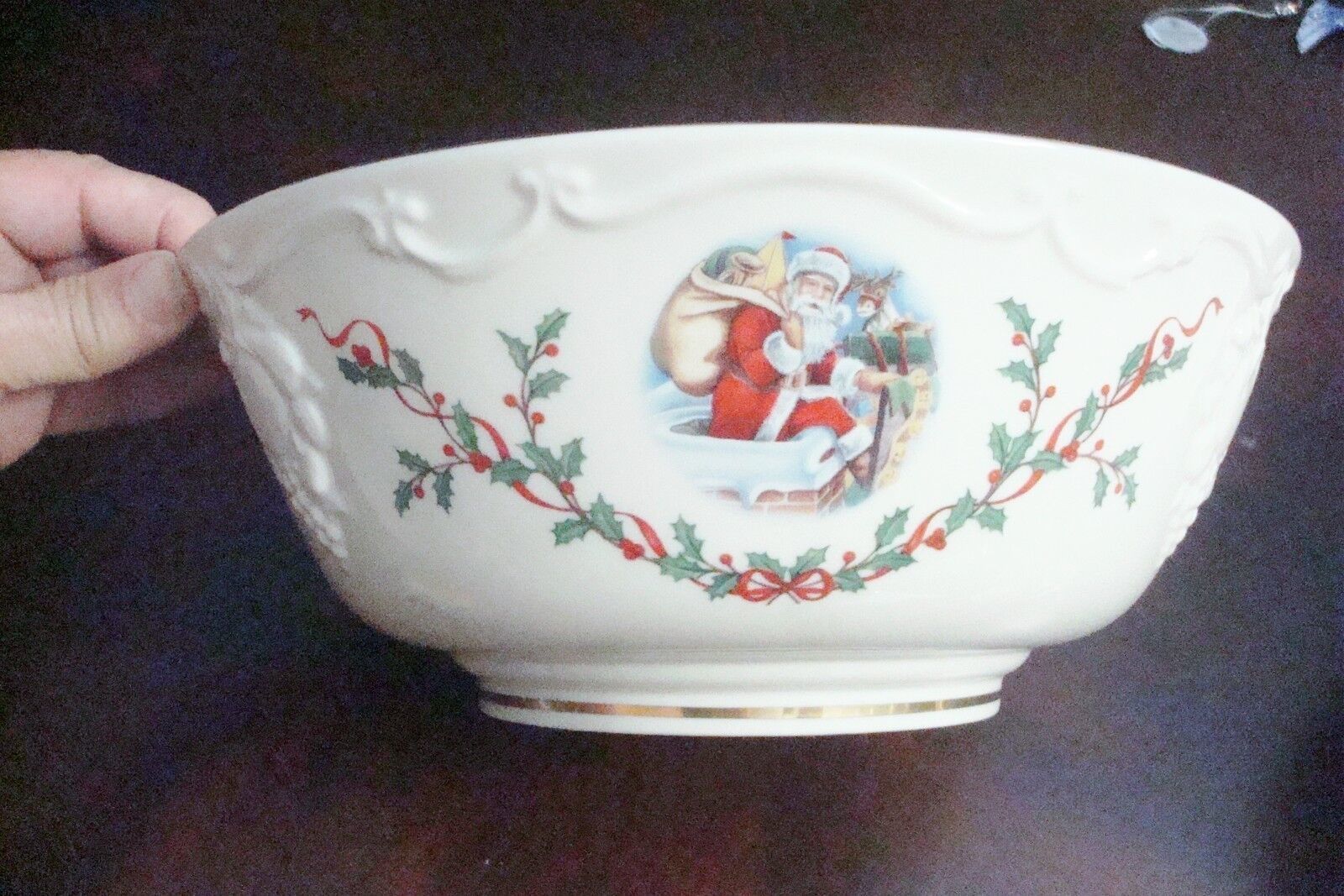 Lenox "The Victorian Santa  Bowl" * - $94.05