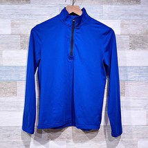 POLO Ralph Lauren 1/4 Zip Performance Jersey Pullover Blue Boys Large 14 16 - £27.91 GBP