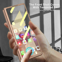 For Samsung Galaxy Z Fold 2 5G Glass Hard back hard silicon Flip back case cover - $79.55