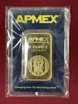 Gold Bar APMEX 1 Ounce Fine Gold 999.9 In Sealed Assay - £1,651.34 GBP