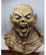 Vintage Paper Magic Zombie Bulging Eyes Scary Halloween Rubber Mask - $42.52